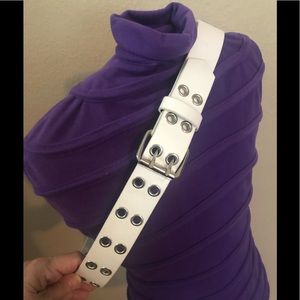 Vintage White Belt-ADJUSTABLE